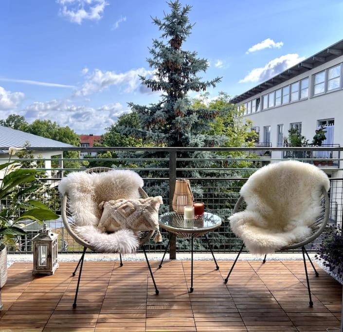 Bali Home Stylische Wohnung Mit Terrasse Schönefeld Eksteriør bilde